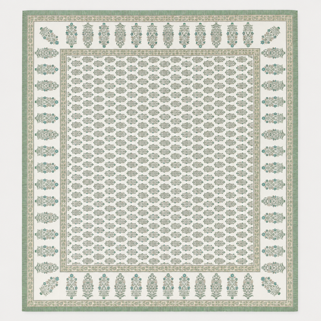 Sage Bloom Table Cover