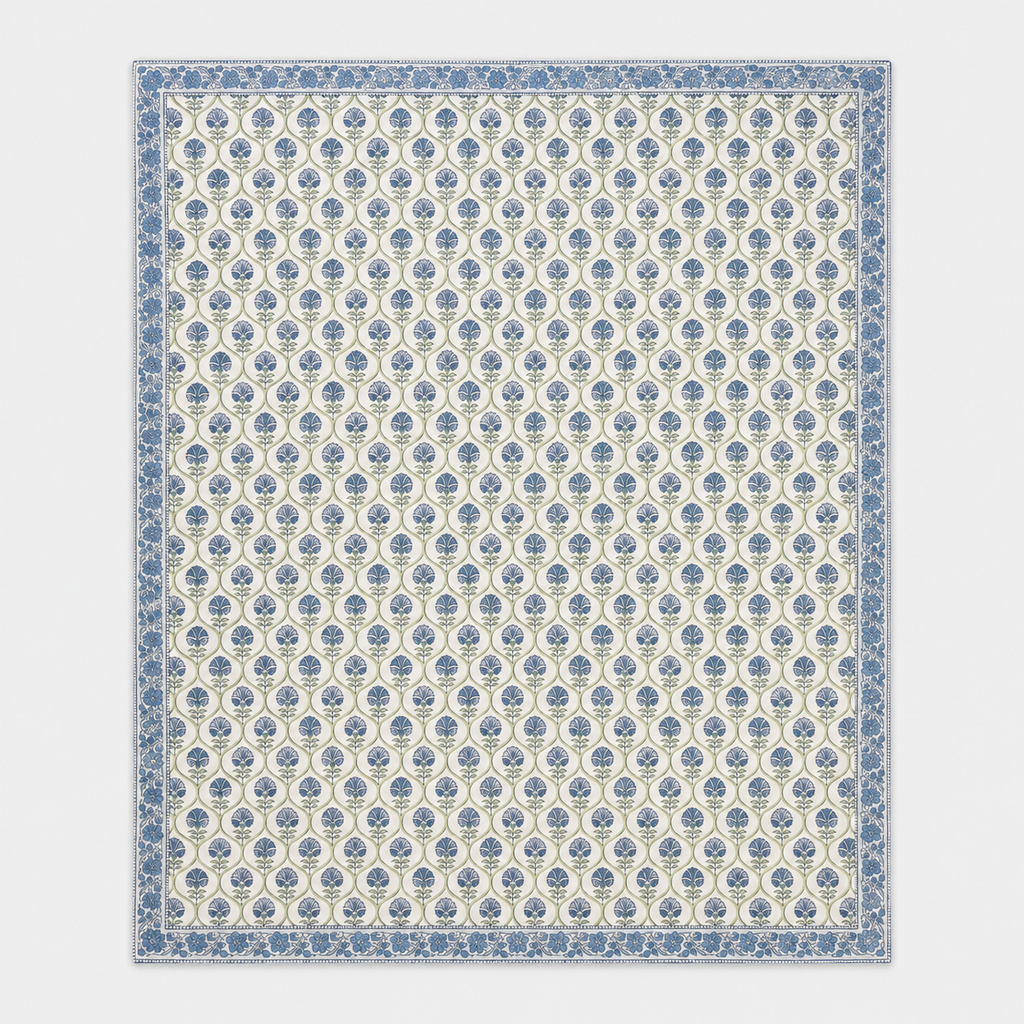 Azure Vine Table Cover