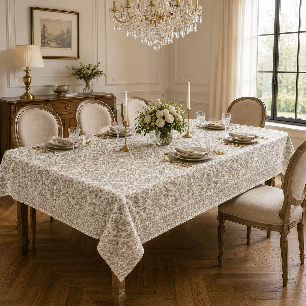 Botanical Heritage Table Cover