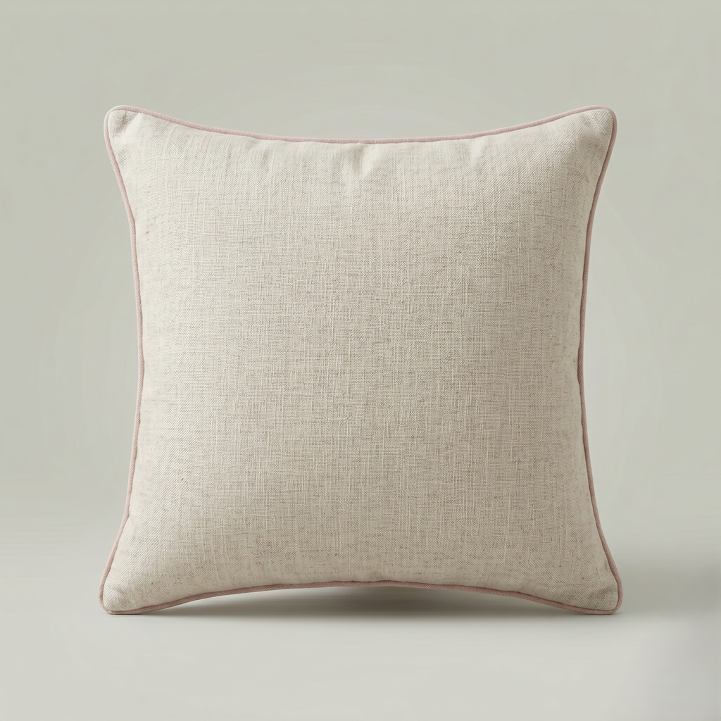 Blush Medallion Embroidered Cushion