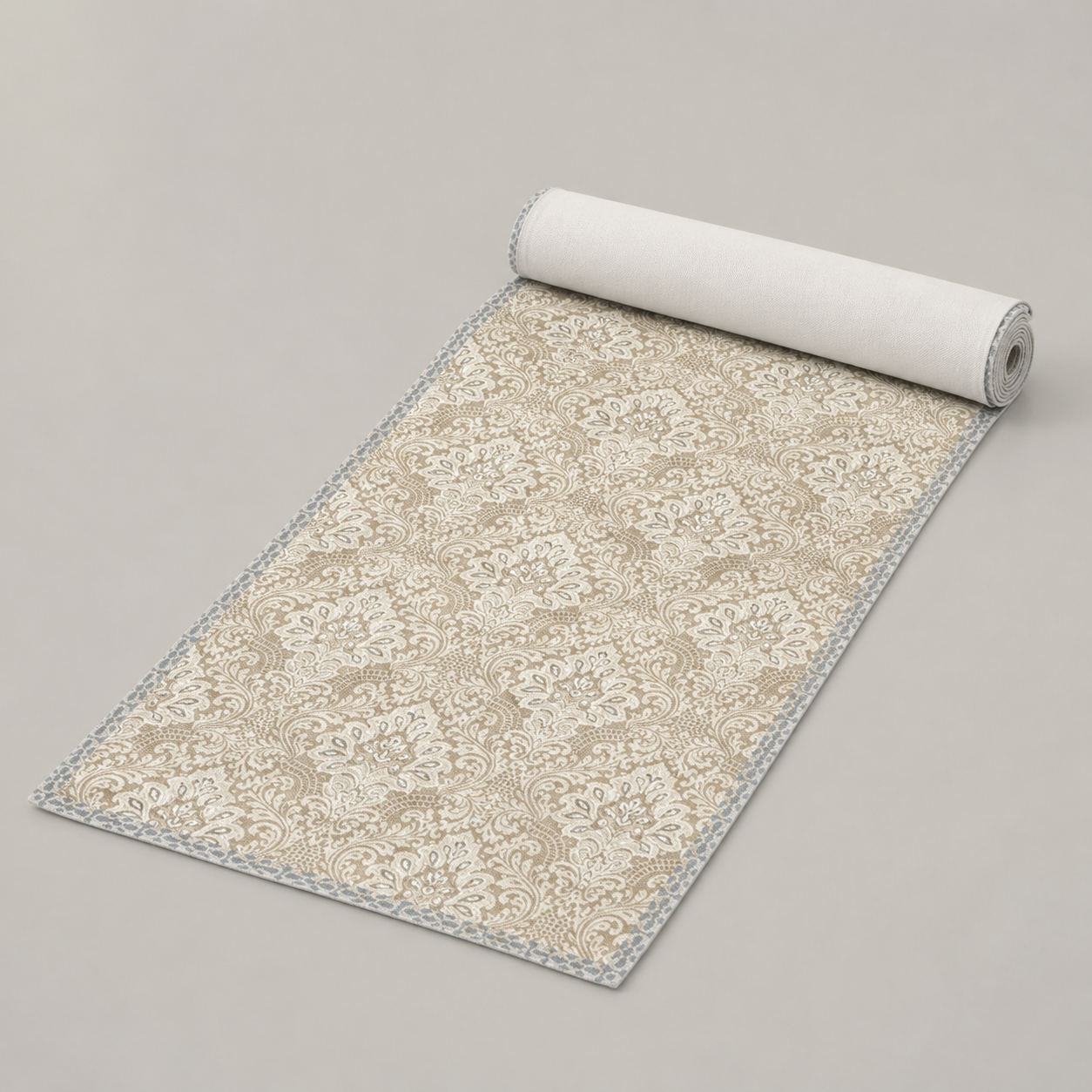 Vintage Paisley Border Table Runner