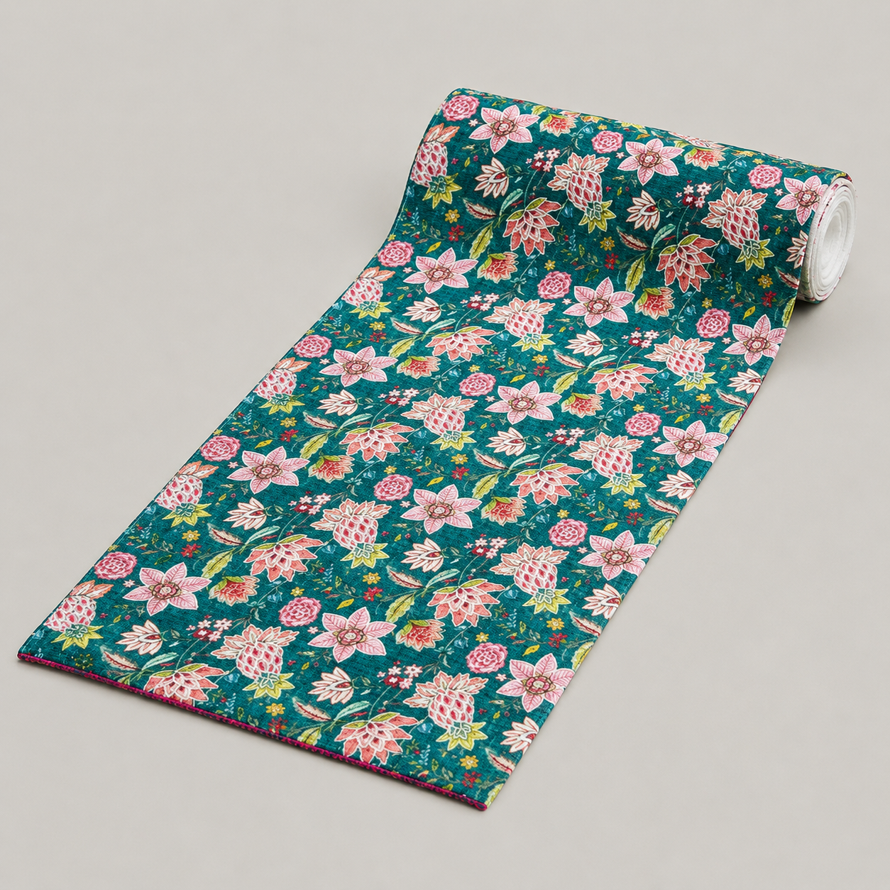 Emerald Bloom Table Runner
