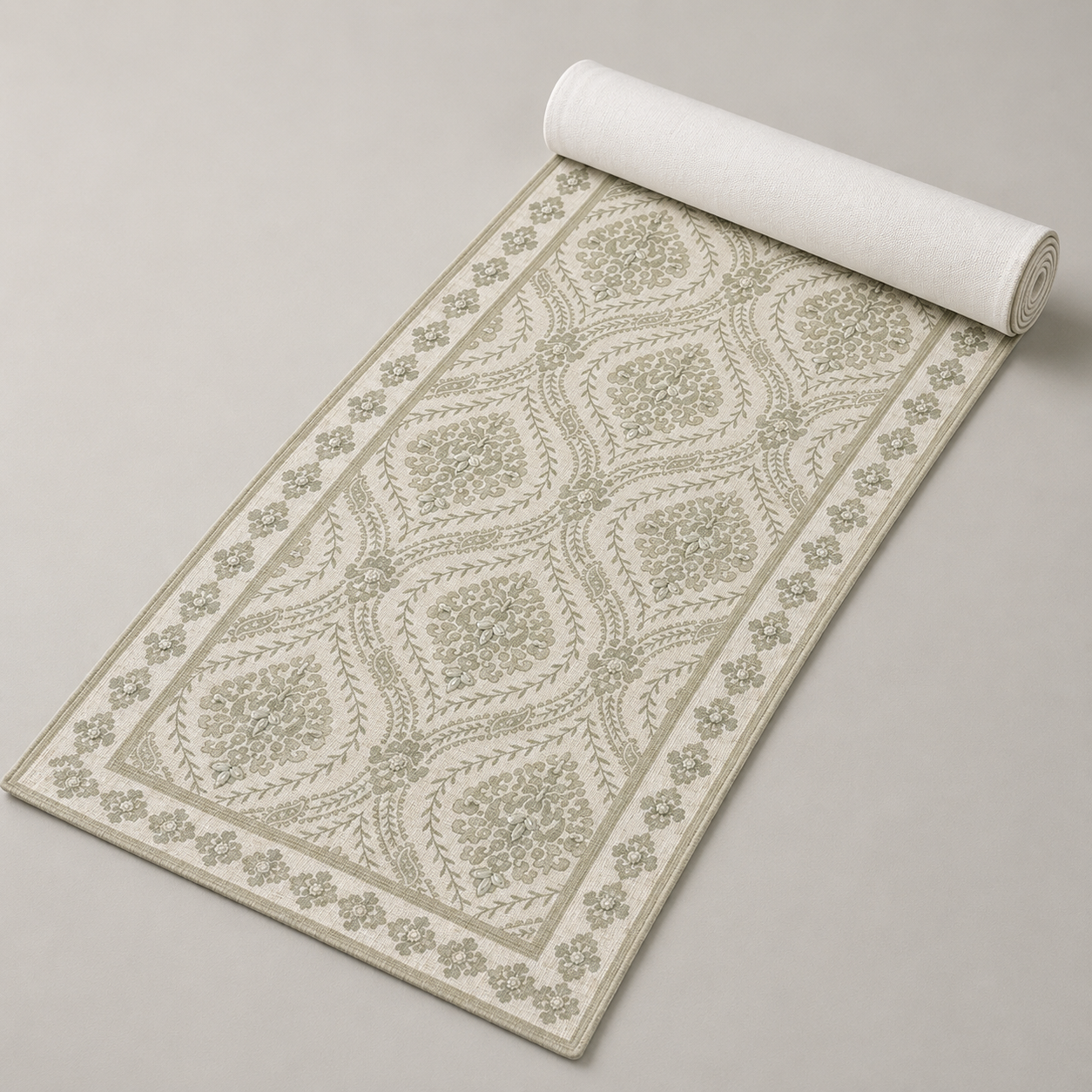 Sage Heritage Table Runner