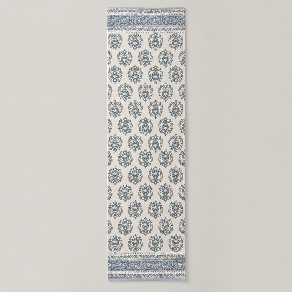 Cerulean Heritage Table Runner