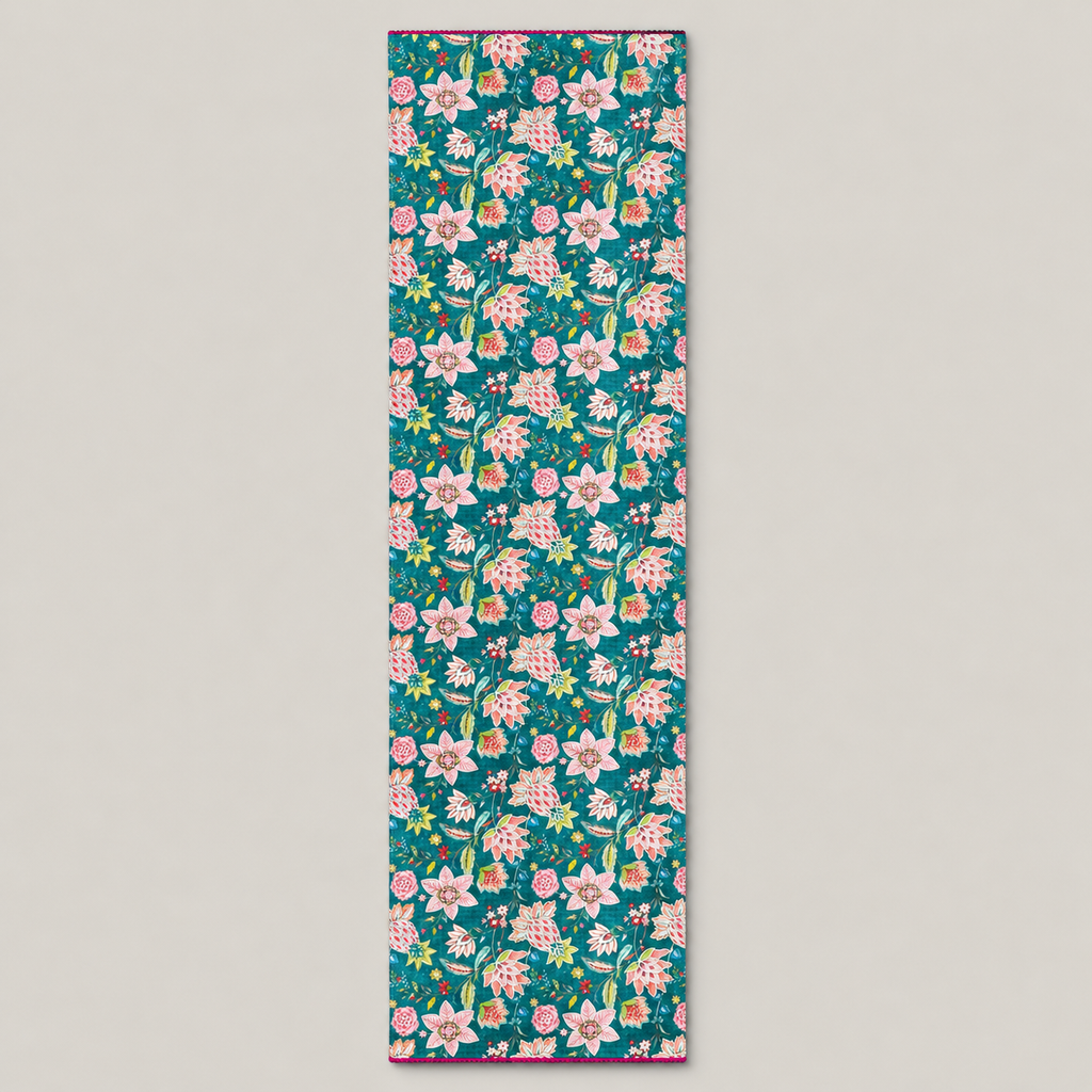 Emerald Bloom Table Runner