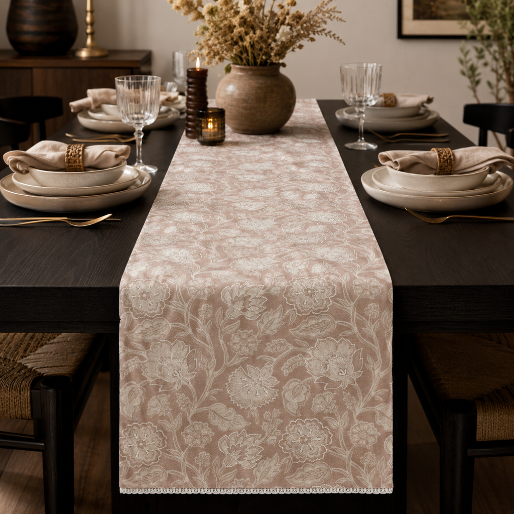 Blush Vine Table Runner