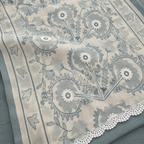Mist Blue Floral Lace Table Runner