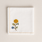 Heritage Bloom Embroidered Placemat & Napkin Set
