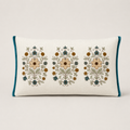Meadow Bloom Embroidered Cushion Cover