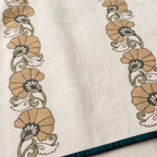 Serene Floral Border Table Runner