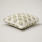Verdant Paisley Embroidered Cushion