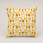 Golden Vine Floral Cushion