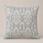 Powder Blue Ikat Cushion
