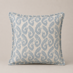 Powder Blue Ikat Cushion