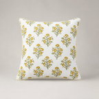 Golden Meadow Blossom Cushion