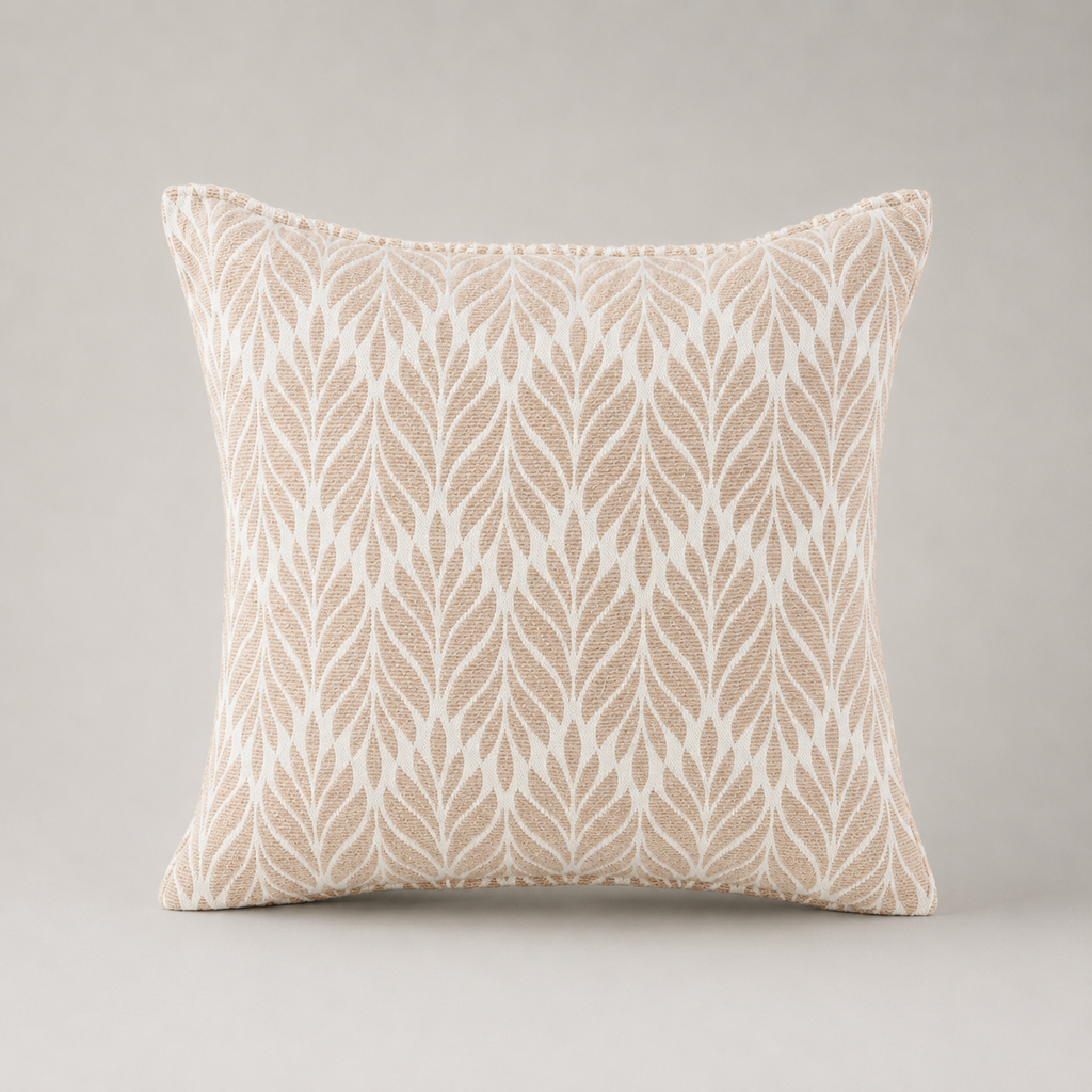 Blush Leaf Trellis Cushion