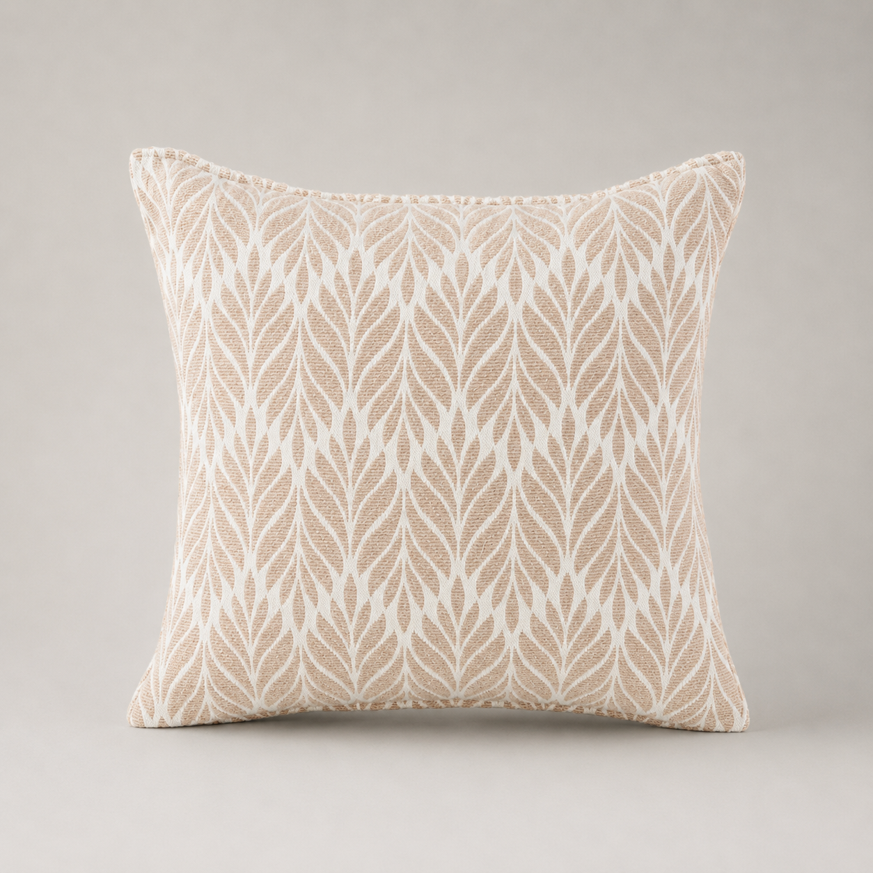 Blush Leaf Trellis Cushion