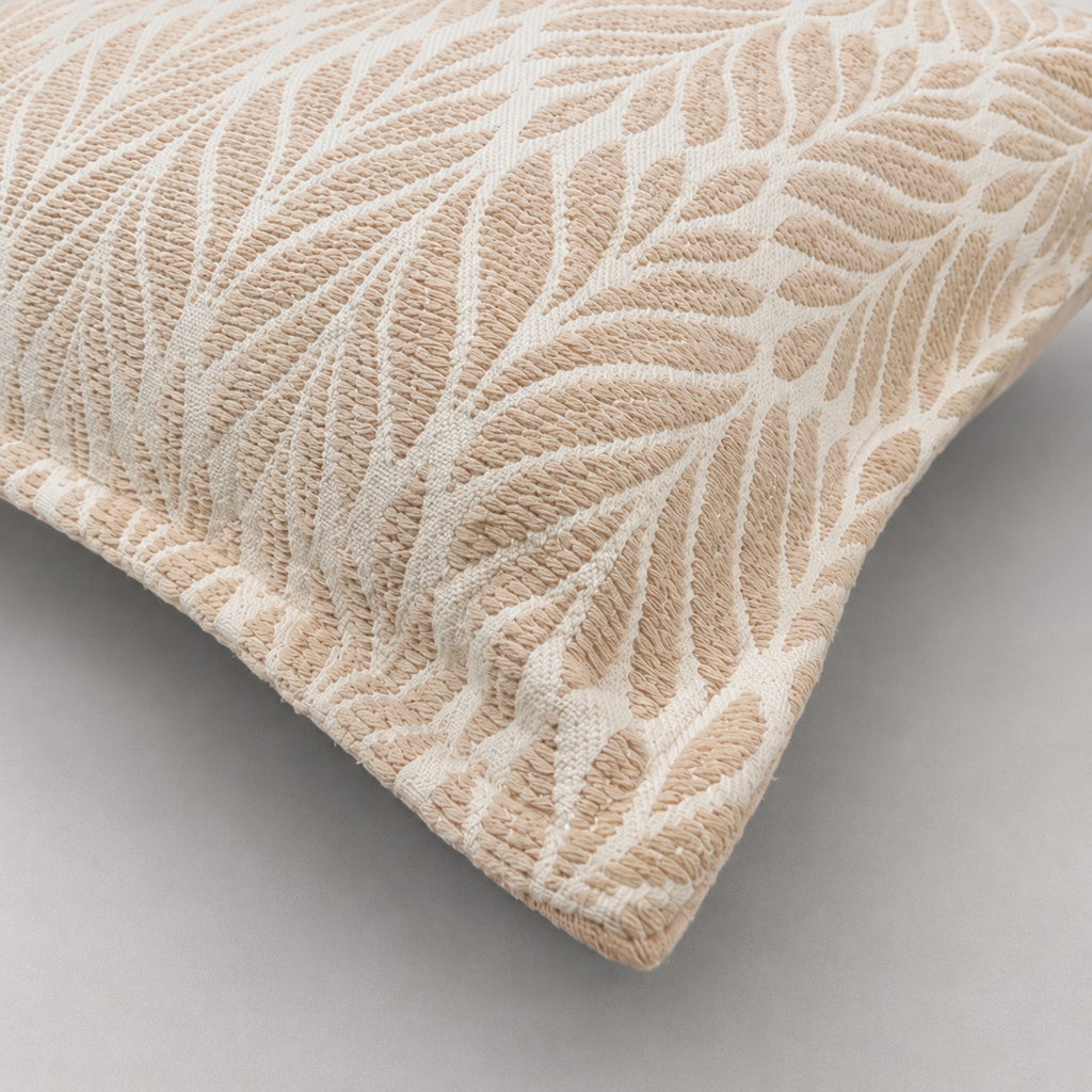 Blush Leaf Trellis Cushion