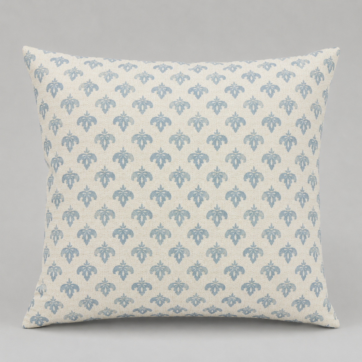 Powder Blue Damask Cushion