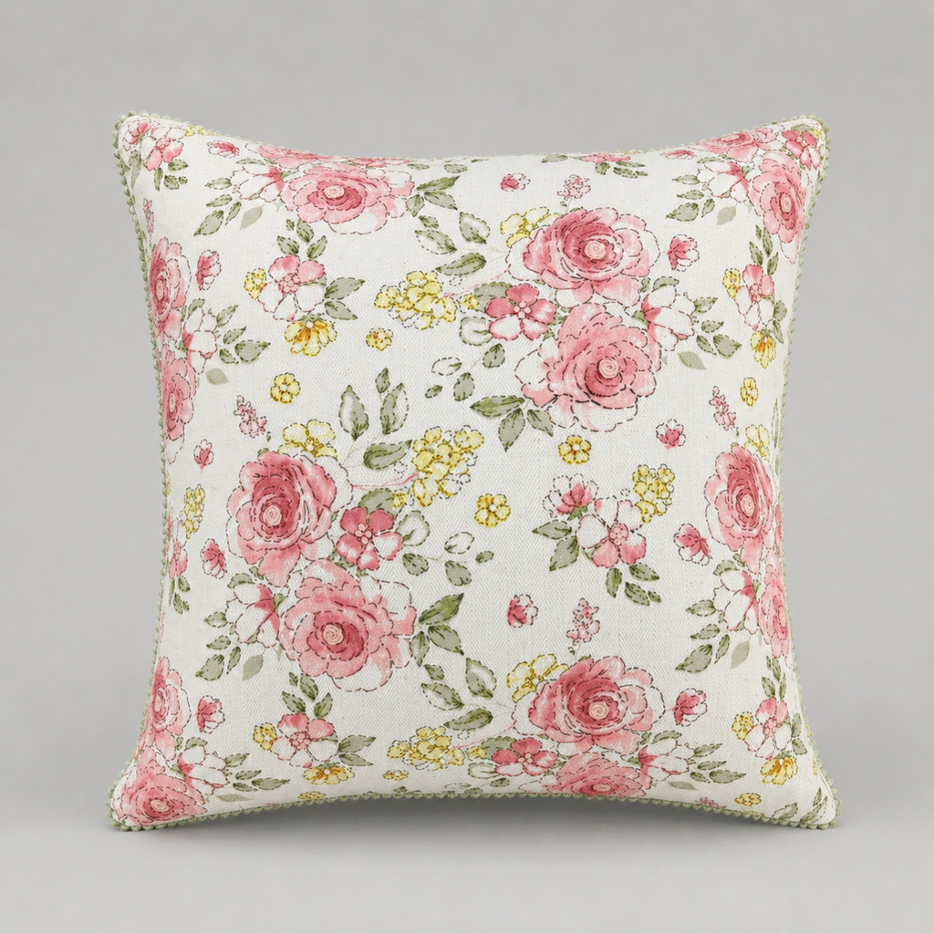 Pink Garden Blossom Cushion