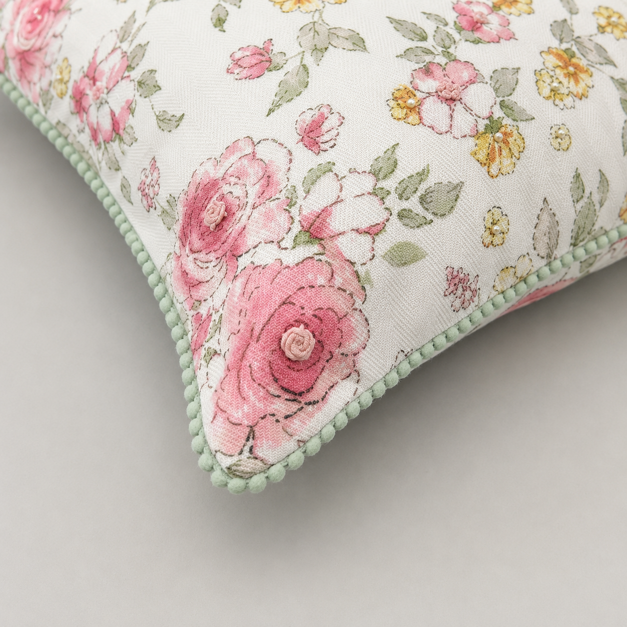 Pink Garden Blossom Cushion