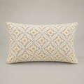 Grey Daisy Trellis Cushion