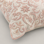 Blush Medallion Embroidered Cushion