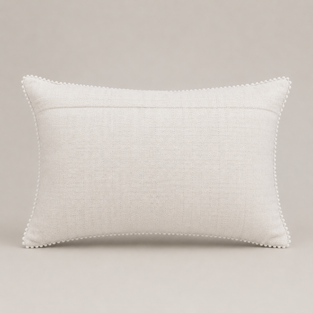 Sage Medallion Embroidered Cushion