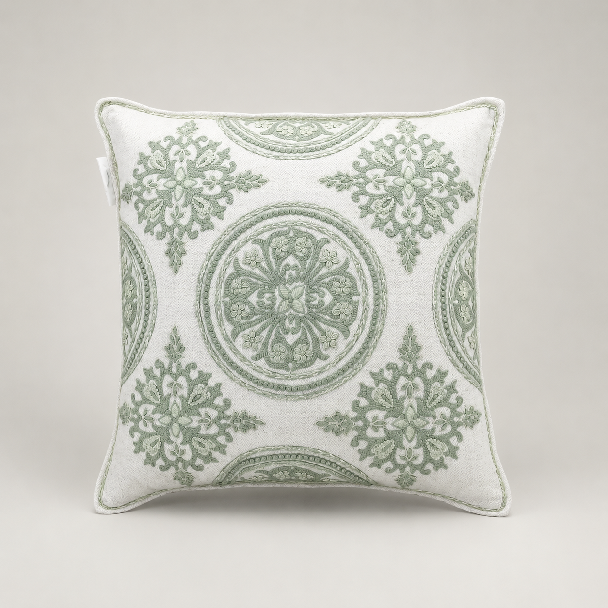 Sage Medallion Heritage Cushion
