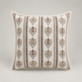 Rustic Floral Stripe Cushion