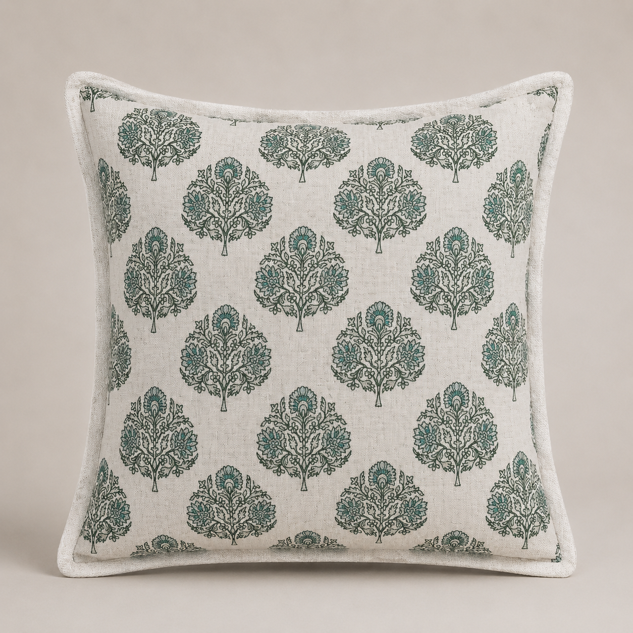 Azure Floral Buta Cushion