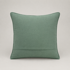 Verdant Scroll Blossom Cushion