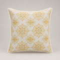 Golden Medallion Lace Cushion