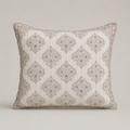 Taupe Floral Trellis Cushion