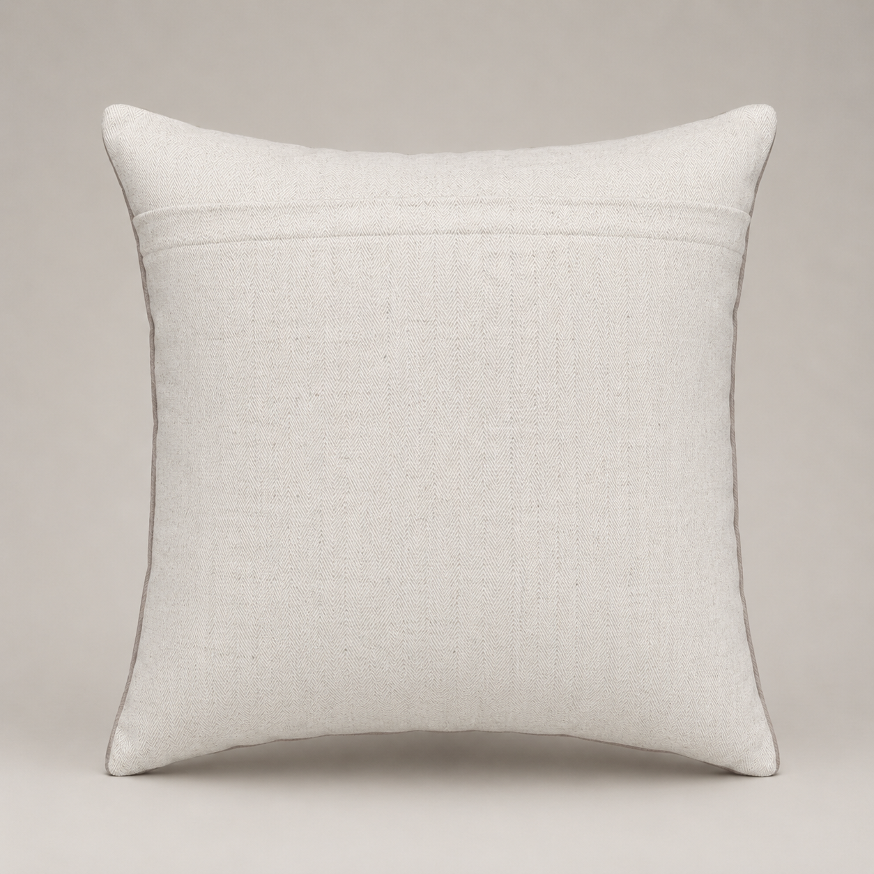 Taupe Floral Trellis Cushion