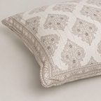 Taupe Floral Trellis Cushion