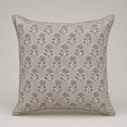Taupe Blossom Buti Cushion