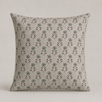Taupe Blossom Buti Cushion