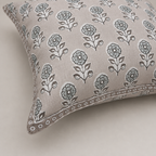 Taupe Blossom Buti Cushion