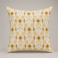 Golden Vine Floral Cushion