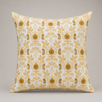 Golden Vine Floral Cushion