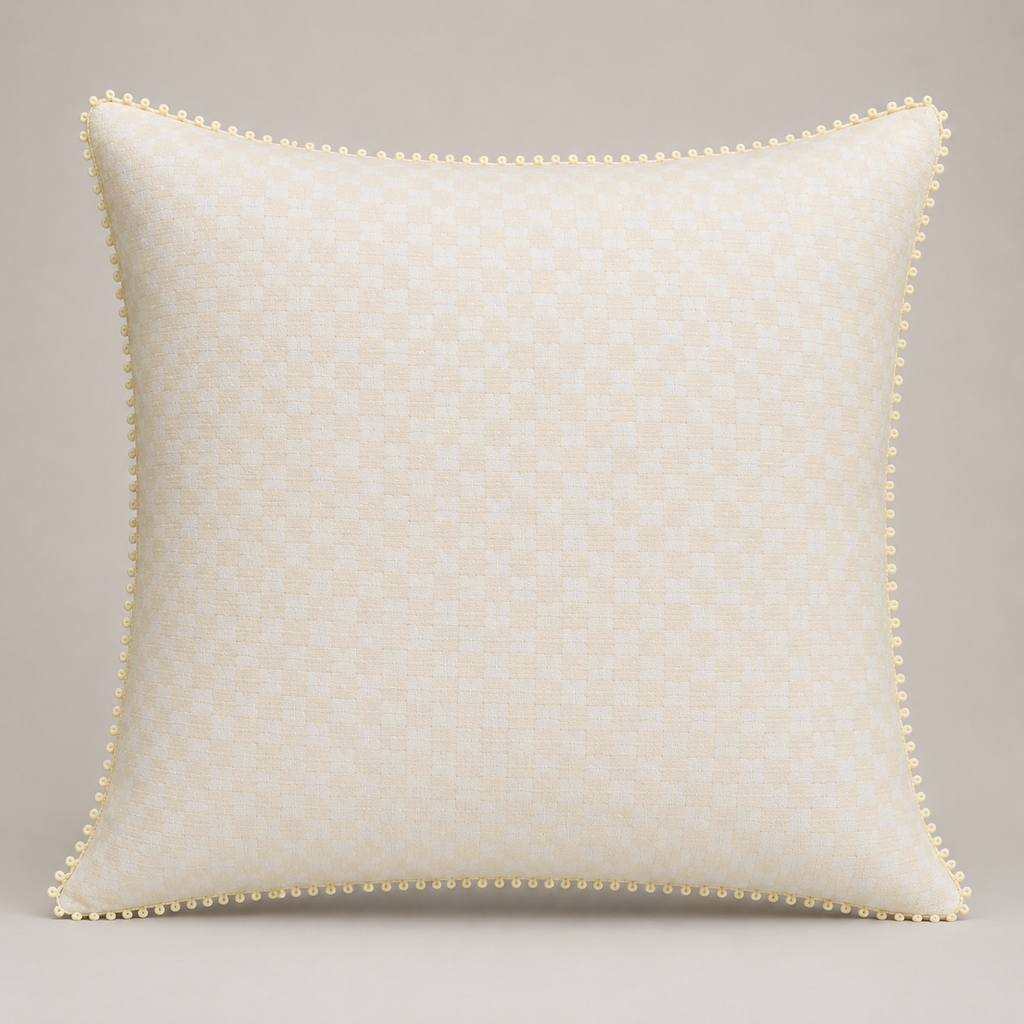 Golden Meadow Blossom Cushion