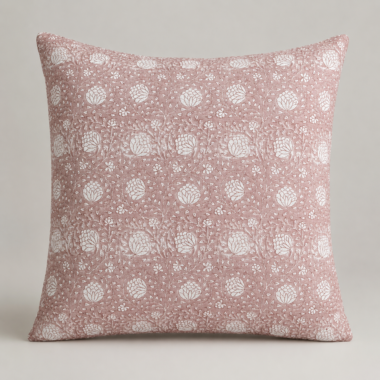 Blush Vine Paisley Cushion