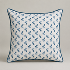 Azure Garden Bird Cushion