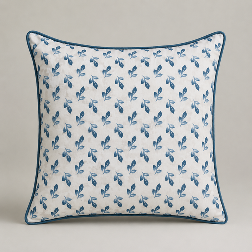 Azure Garden Bird Cushion