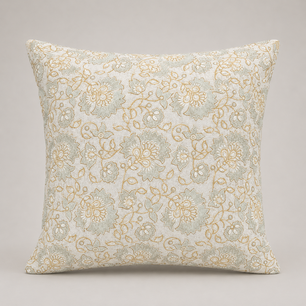 Vintage Meadow Floral Cushion