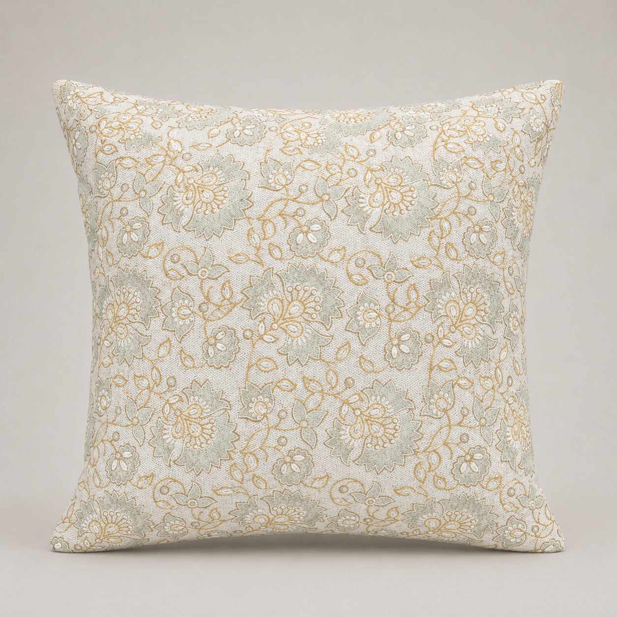 Vintage Meadow Floral Cushion