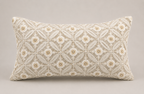 Ivory Lace Floral Cushion