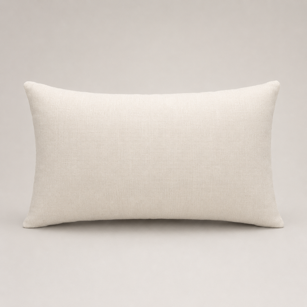 Ivory Lace Floral Cushion