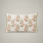 Blush Meadow Floral Cushion